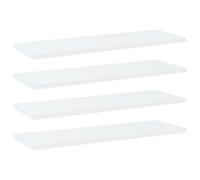 vidaXL Bookshelf Boards 4 pcs White 60x20x1.5 cm Engineered Wood