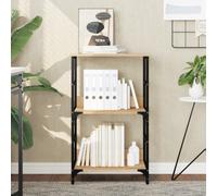 vidaXL Bookshelf Bookcase Book Cabinet Storage Rack Sonoma Oak Engineered Wood