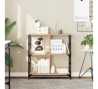 vidaXL Bookshelf Sonoma Oak 78.5x33x82 cm Engineered Wood