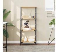 vidaXL Bookshelf Sonoma Oak 50X33X117.5 Cm Engineered Wood, Brown