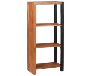 vidaXL Bookshelf Brown 50 x 30 x 110 cm Solid Acacia Wood, Elegant Modern Acacia Bookshelf, Freestanding Storage Unit, Rectangular Shelves, Indoor Home Library, Minimalist Decor