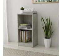 vidaXL Bookshelf Concrete Grey 40x24x75 cm Engineered Wood
