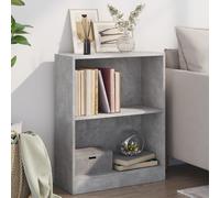 vidaXL Bookshelf Concrete Grey 60x24x76 cm Engineered Wood