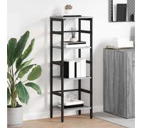 vidaXL Bookshelf Grey Sonoma 40 x 29.5 x 115 cm Engineered Wood