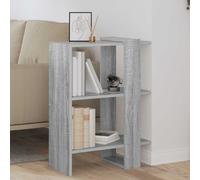 vidaXL Bookshelf Grey Sonoma 52 x 25 x 71.5 cm Engineered Wood