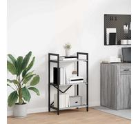 vidaXL Bookshelf Grey Sonoma 56 x 34 x 96 cm Engineered Wood