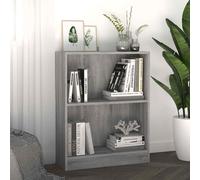 vidaXL Bookshelf Grey Sonoma 60x24x74.5 cm Engineered Wood UK HOT