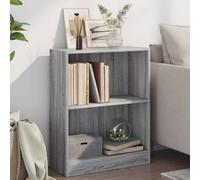 (grey sonoma, 60 x 24 x 74.5 cm) vidaXL Book Cabinet Display Rack Bookshelf Storage Shelf Rack Engineered Wood