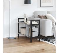 Industrial Bookshelf Grey Sonoma 75x30x58.5cm Engineered Wood & Steel 9-Shelves