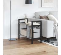 vidaXL Bookshelf Grey Sonoma 75 x 30 x 58.5 cm Engineered Wood