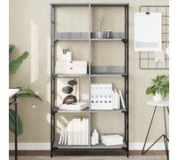 vidaXL Bookshelf Grey Sonoma 78.5x33x153 cm Engineered Wood