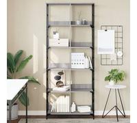 Bookshelf Office Book Shelf Storage Cabinet Book Rack Engineered Wood vidaXL