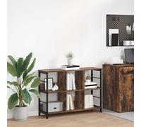 vidaXL Bookshelf Smoked Oak 102 x 32 x 72.5 cm Engineered Wood