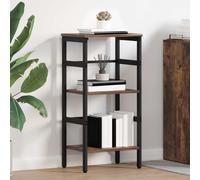 vidaXL Bookshelf Smoked Oak 40 x 29.5 x 81 cm Engineered Wood