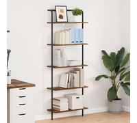 vidaXL Bookshelf Smoked Oak 60 x 24 x 168 cm Engineered wood