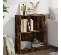 Vidaxl Bookshelf Smoked Oak 60X24X76 Cm Engineered Wood