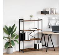 vidaXL Bookshelf Smoked Oak 80 x 30 x 120 cm Engineered Wood