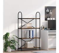 vidaXL Bookshelf Smoked Oak 80 x 30 x 146 cm Engineered wood