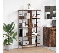 vidaXL Bookshelf Smoked Oak 82 x 32 x 144.5 cm Engineered Wood