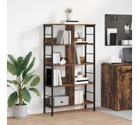 vidaXL Bookshelf Smoked Oak 82 x 32 x 144.5 cm Engineered Wood
