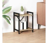 Bookshelf 40x30x50cm Sonoma Oak Engineered Wood Tiered Industrial Shelf Unit Kit