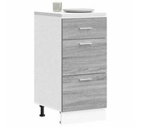 vidaXL Bottom Cabinet Lyon Grey Sonoma 40x46x81.5 cm Engineered Wood, Grey