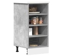 vidaXL Bottom Cabinet Riga Concrete Grey 40x44.5x81.5 cm Engineered Wood, Grey