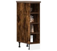 vidaXL Bottom Cabinet Riga Smoked Oak 20x44.5x81.5 cm Engineered Wood, Brown