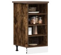 vidaXL Bottom Cabinet Riga Smoked Oak 40x44.5x81.5 cm Engineered Wood, Brown