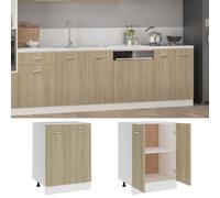 vidaXL Bottom Cabinet Sonoma Oak Engineered Wood Cupboard Sideboard Cabinet