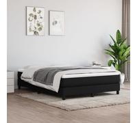 vidaXL Box Spring Bed Frame Black Double Fabric (UK/IE/FI/NO only)