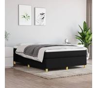 vidaXL Box Spring Bed Frame Black Double Fabric (UK/IE/FI/NO only)
