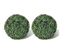 vidaXL Boxwood Ball Artificial Leaf Topiary Ball 27 cm 2 pcs