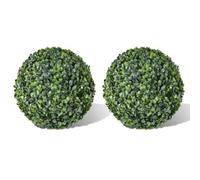 vidaXL 2x Boxwood Ball Artificial Leaf Topiary Ball 35cm Realistic Fake Plant