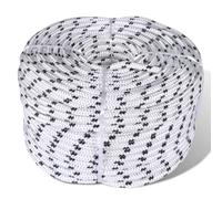 vidaXL Braided Boat Rope Polyester 8 mm 250 m White, White