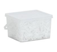 vidaXL Braiding Bands for Horse 2500 pcs White Silicone