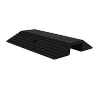 vidaXL Bridge Threshold Ramp - Rubber Road Door Curb for Wheelchairs, Rollators, Scooters - 5 Ton Load Capacity, Non-slip, 49x40x8 cm