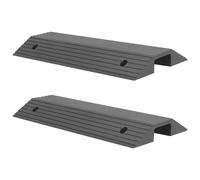 vidaXL 2x Bridge Threshold Ramps Rubber Wheelchair Trolley Road Curb Door Ramp