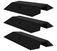 Vidaxl Bridge Threshold Ramps 3 Pcs 49X40X8 Cm Rubber Threshold Ramps