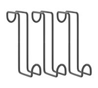 vidaXL Bridle Hangers Horse Saddle Rack Wall Saddle Stand 3 pcs Black Steel