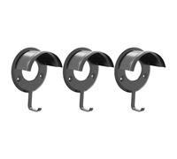 vidaXL Bridle Racks 3 pcs Wall Mounted Saddle Rack Saddle Stand Black Iron