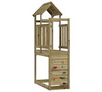 vidaXL Brown Play Tower, Solid Wood, Impregnated, Elegant, Modern and Durable for Any Home, Designed to Last Combines Functionality with Style