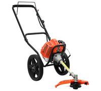 vidaXL Brush Cutter with Wheels Orange 52 cc 1.45 kW grass trimmer