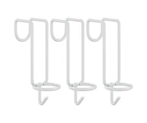 vidaXL Bucket Hook Portable Wall Horse Bucket Hanger Silver Galvanised Steel