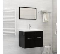 vidaXL Built-in Basin with Faucet 61x39x18 cm Ceramic White Bathroom Sink