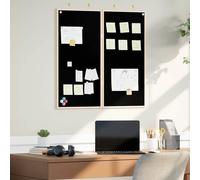 vidaXL Chalkboard Folding Black 80 x 1.4 x 80 cm Solid pine wood, Modern Foldable Desk, Compact Pine Office Table for Efficient Workspace Solution, Practical Indoor Home Setup