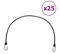 vidaXL Bungee Cords with Reflective Strips and Hooks 25 pcs 100 cm