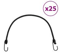 vidaXL Bungee Cords with Reflective Strips and Hooks 25 pcs 59 cm