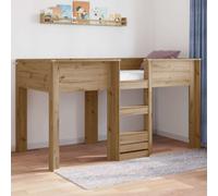vidaXL Bunk Bed for Kids Artisan Oak 100 x 200 cm Engineered wood