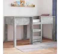 vidaXL Bunk Bed for Kids Concrete Grey 100 x 200 cm Engineered wood